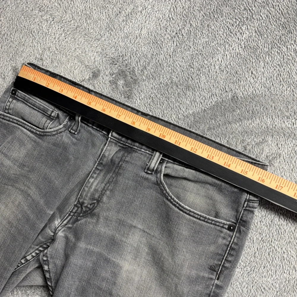 Levi's 514 Straight Fit Jeans Men 33x32 Grey Good Faded Zip Fly Stretch